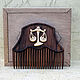 Wooden comb for hair signs of the zodiac 'Libra', Combs, Myshkin,  Фото №1