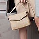 Bag with genuine leather strap 'Geometry' small, Sacks, St. Petersburg,  Фото №1