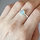 Кольцо из серебра с аква халцедоном. Кольца. Newstylejewelry. Ярмарка Мастеров.  Фото №4