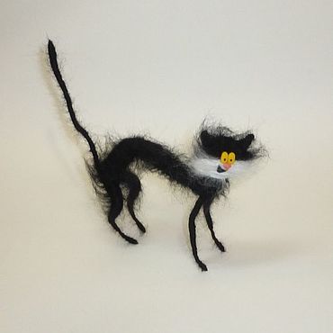 Куклы и игрушки ручной работы. Ярмарка Мастеров - ручная работа Черный кот. Handmade.