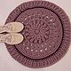 Carpets for the home: round openwork bath mat made of cord. Floor mats. knitted handmade rugs (kovrik-makrame). Online shopping on My Livemaster.  Фото №2