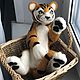felt toy: Tiger. symbol of the year, Felted Toy, Zelenograd,  Фото №1