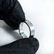 Titanium ring with chrysocolla and gold veins. Rings. asgdesign. My Livemaster. Фото №4