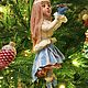 "ДЕВОЧКА С ПТИЦЕЙ" на заказ. Интерьерная кукла. КУКОЛЬНАЯ СТРАНА Doll Country. Ярмарка Мастеров.  Фото №5