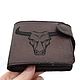 Personalized leather wallet #11 'Taurus' with engraving, Wallets, Sizran,  Фото №1