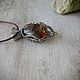 Кулон с кварцем лодолитом wire wrap. Кулон. Selena Di украшения wire wrap. Ярмарка Мастеров.  Фото №5