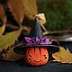 Order Pumpkin brooches in a Halloween hat. Secret Jar. Livemaster. . Brooches Фото №3