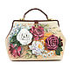 Bag 'Roses''. Valise. Pelle Volare. Online shopping on My Livemaster.  Фото №2