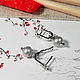 Серьги "Японские" из белого золота. Серьги классические. SCARABEY jewelry. Интернет-магазин Ярмарка Мастеров.  Фото №2