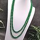 Order Green long beads made of natural agate stones. naturalkavni. Livemaster. . Beads2 Фото №3