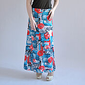 Одежда handmade. Livemaster - original item Long skirt cotton summer. Handmade.