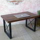 Order Table made of solid oak and metal in loft style. Vstileretro (vstileretro). Livemaster. . Tables Фото №3
