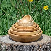 Для дома и интерьера handmade. Livemaster - original item Set of cedar dinner plates (6pcs). TN18. Handmade.