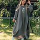Large size dress 'Bohemian Grey', Dresses, Moscow,  Фото №1