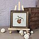 Picture embroidered with a cross, Acorn, embroidery. Pictures. sweet-home11. Online shopping on My Livemaster.  Фото №2