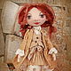Осень... Кукла из грунтованного текстиля. Куклы и пупсы. Tati. Интернет-магазин Ярмарка Мастеров.  Фото №2