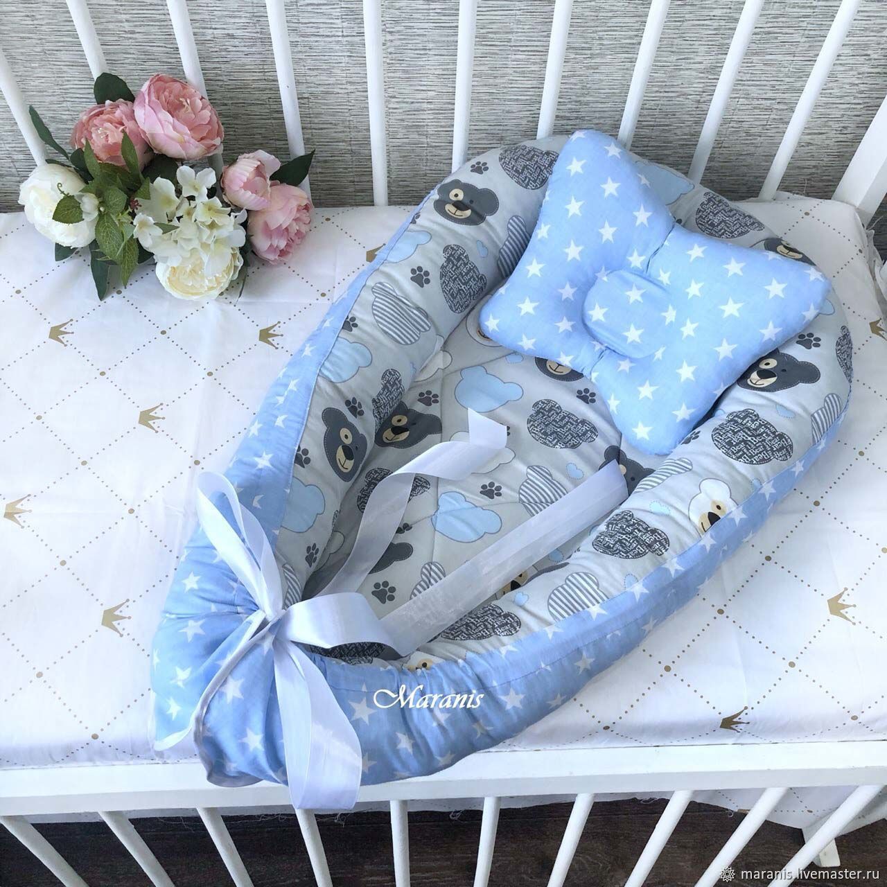 Подушка гнездо для новорожденных