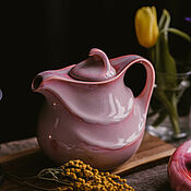 Посуда handmade. Livemaster - original item Grade 2 Teapot 1200 ml series Dawn over Bergen. Handmade.