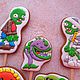 Order Gingerbread Zombies vs Plants. cookiezanna. Livemaster. . Gingerbread Cookies Set Фото №3