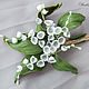Order Brooch-boutonniere of lilies of the skin. Decoration leather. lanssveta. Livemaster. . Brooches Фото №3