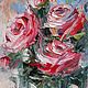 Oil painting miniature of a rose. Pictures. Nadezhda Fedorova oil paintings. My Livemaster. Фото №4