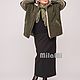 Art.4623 Jacket fur combined with the waterproof fabric khaki. Outerwear Jackets. MilaMi. My Livemaster. Фото №4
