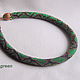 Harness beaded emerald snake. Necklace. Creative workshop Inna Zelentsova. Online shopping on My Livemaster.  Фото №2