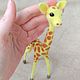 felt toy: Giraffe made of wool, Felted Toy, Volzhsk,  Фото №1