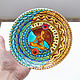 'Harmony Yin-Yang' decorative plate Mandala d 19 cm. Plates. Art by Tanya Shest. My Livemaster. Фото №4