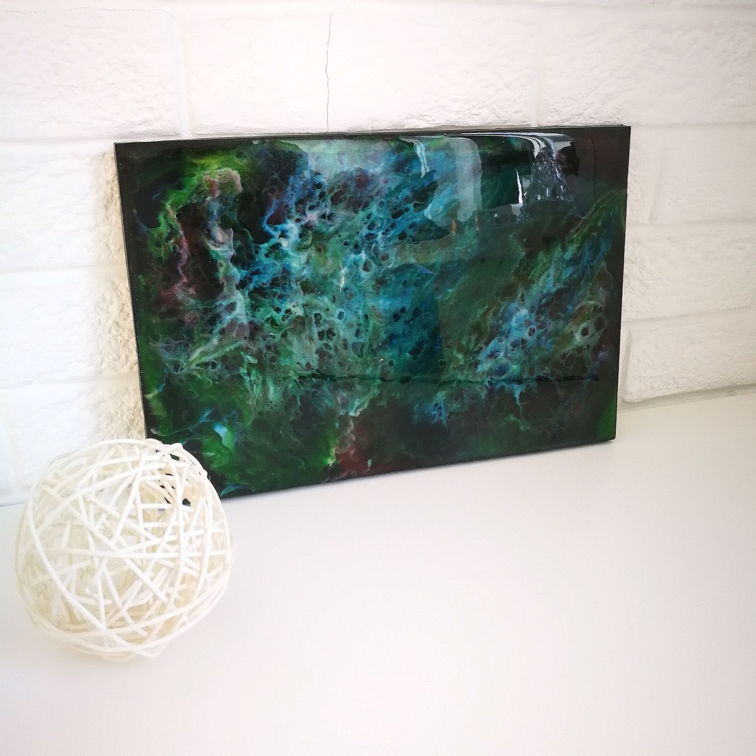 Картина космос из эпоксидной смолы