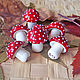 Бусина лэмпворк "Мухомор". Бусины. Natalia Korolyuk lampwork beads. Ярмарка Мастеров.  Фото №4
