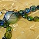   ' My lenses!' Blue, green, blue. Necklace. Rimliana - the breath of the nature (Rimliana). My Livemaster. Фото №6