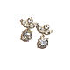 2.10 ct Золотые серьги 585 пр с бриллиантами купить, Серьги классические, Тольятти,  Фото №1