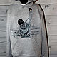 Sweatshirt sweatshirt a hoodie with a picture of rocky Balboa-hand painted, Mens jumpers, St. Petersburg,  Фото №1