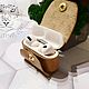 Кожаный чехол для наушников AirPods Pro 3 футляр из кожи Айрподс про, Чехол, Москва,  Фото №1