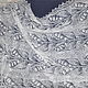 Прекрасный пуховый шарфик с ландышами, Народные украшения, Оренбург,  Фото №1