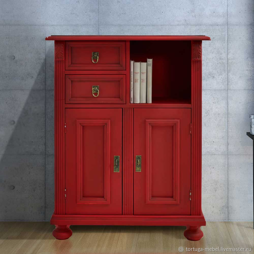 Духовой шкаф красного цвета