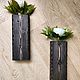 Заказать Ваза деревянная настенная Большая цвет черный 33см. Rustic Texture. Ярмарка Мастеров. . Вазы Фото №3
