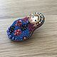Заказать  Брошь из бисера Матрешка. BerryBrooch. Ярмарка Мастеров. . Брошь-булавка Фото №3
