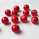 Coral 8 mm, red beads for stone jewelry, Beads1, Ekaterinburg,  Фото №1