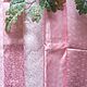 Винтаж: Жаккардовый атлас Розовый и персиковый. Винтаж. 95х290 см, Ткани винтажные, Волгоград,  Фото №1