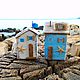 Домики дрифтвуд Морской звездопад 8-9 см. Домики. AdriaticArt_Julia. Ярмарка Мастеров.  Фото №4