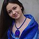 Кулон из бисера "Синее синего". Подвеска. Светлана Кедяева (Angel-Sveta). Интернет-магазин Ярмарка Мастеров.  Фото №2