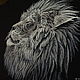 In the night... (lion). Design for machine embroidery. Embroidery tools. Nata-xa_1. My Livemaster. Фото №4