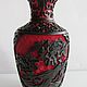 Vintage vase red, Chinese lacquer, two tone. Vintage interior. Czechvintage (Czechvintage). My Livemaster. Фото №5