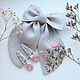 Bow and Hairpins Linen Tin - Rose Embroidery. Hairpins. annetka-ann (annetka-ann). My Livemaster. Фото №4