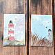 'Fabulous lighthouses' baby paintings (diptych, lighthouse). Pictures. Nadezda Perova. My Livemaster. Фото №5