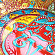 Order Decorative plate 'Hamsa Tibetan Om' hand-painted. Art by Tanya Shest. Livemaster. . Plates Фото №3