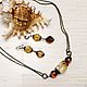 Necklace and earrings citrine and crystal. Jewelry Sets. Good fairies. Online shopping on My Livemaster.  Фото №2
