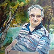Картины и панно handmade. Livemaster - original item Portrait of the first President of Abkhazia Vladislav Ardzinba. Handmade.